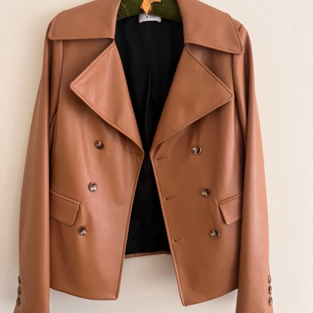 A.L.C. Faux Leather Jacket Blazer